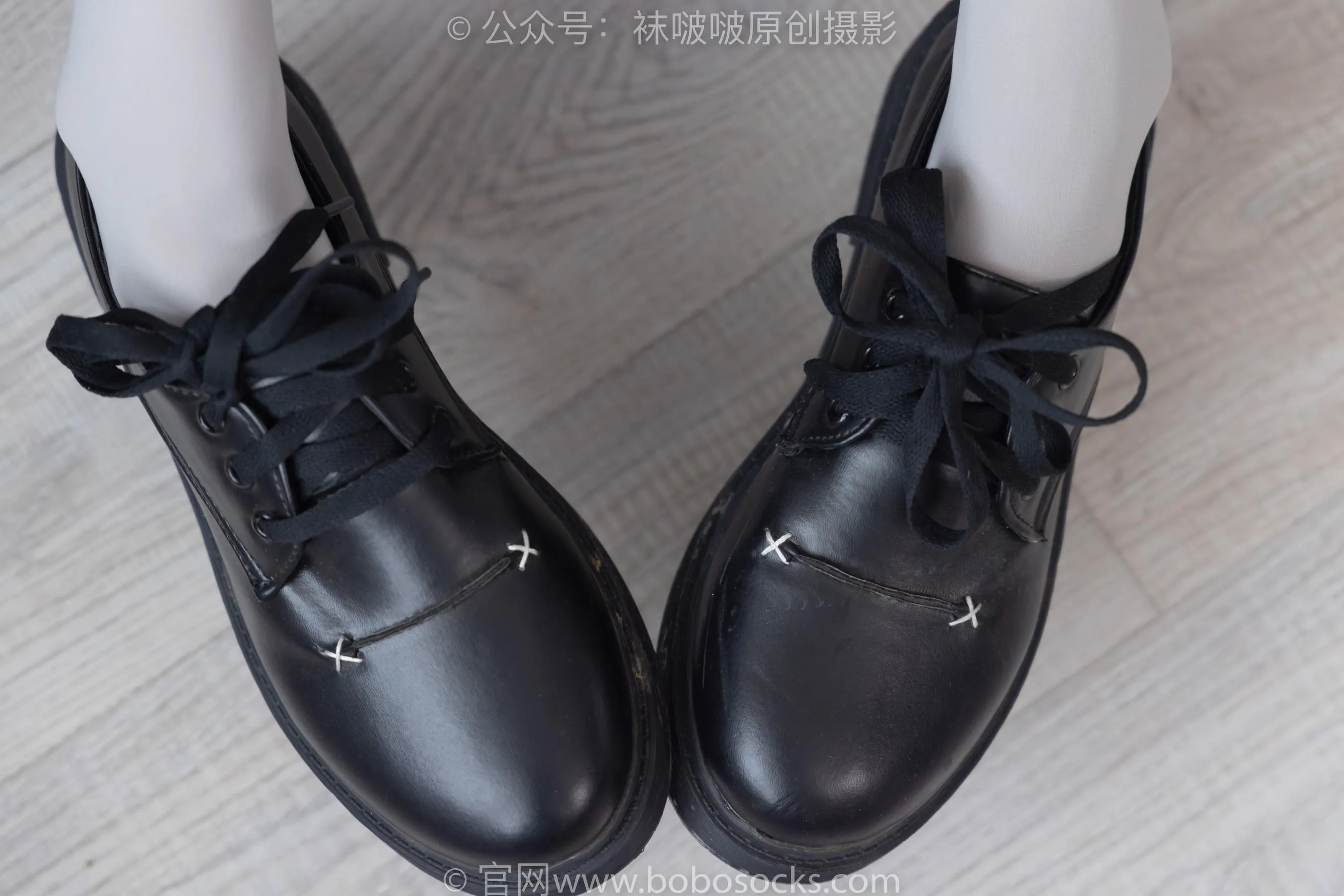 [BoBoSocks袜啵啵]NO.213 稚予-黑皮鞋、厚灰丝 [87P]插图8